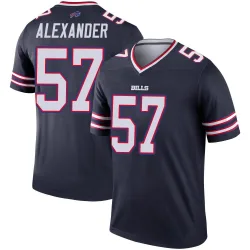 Men's Lorenzo Alexander Buffalo Bills No.57 Legend Inverted Jersey - Navy