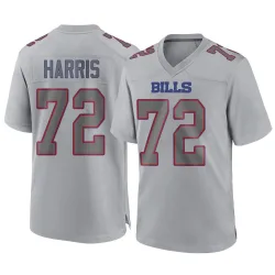 Men's Marcus Harris Buffalo Bills No.72 Game Atmosphere Fashion Jersey - Gray