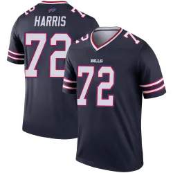 Men's Marcus Harris Buffalo Bills No.72 Legend Inverted Jersey - Navy