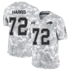 Men's Marcus Harris Buffalo Bills No.72 Limited 2024 Salute to Service Jersey - Arctic Camo