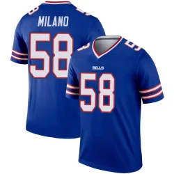 Men's Matt Milano Buffalo Bills No.58 Legend Jersey - Royal