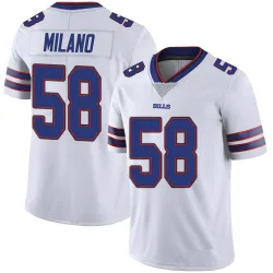 Men's Matt Milano Buffalo Bills No.58 Limited Color Rush Vapor Untouchable Jersey - White