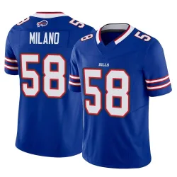 Men's Matt Milano Buffalo Bills No.58 Limited Vapor F.U.S.E. Jersey - Royal