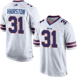 Men's Maxwell Hairston Buffalo Bills No.31 Game Jersey - White
