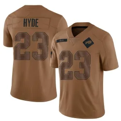 Men's Micah Hyde Buffalo Bills No.23 Limited 2023 Salute To Service Jersey - Brown