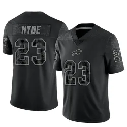 Men's Micah Hyde Buffalo Bills No.23 Limited Reflective Jersey - Black