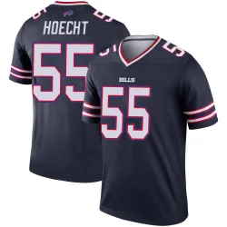 Men's Michael Hoecht Buffalo Bills No.55 Legend Inverted Jersey - Navy
