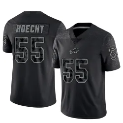 Men's Michael Hoecht Buffalo Bills No.55 Limited Reflective Jersey - Black