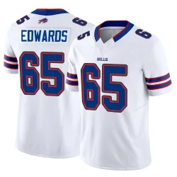 Men's Mike Edwards Buffalo Bills No.65 Limited Vapor F.U.S.E. Jersey - White