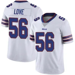 Men's Mike Love Buffalo Bills No.56 Limited Color Rush Vapor Untouchable Jersey - White