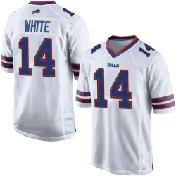 Men's Mike White Buffalo Bills No.14 Game Jersey - White