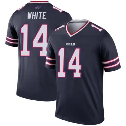 Men's Mike White Buffalo Bills No.14 Legend Inverted Jersey - Navy