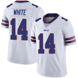 Men's Mike White Buffalo Bills No.14 Limited Color Rush Vapor Untouchable Jersey - White