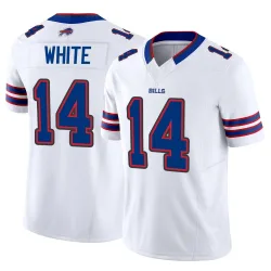 Men's Mike White Buffalo Bills No.14 Limited Vapor F.U.S.E. Jersey - White