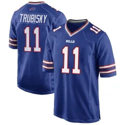 Men's Mitchell Trubisky Buffalo Bills No.11 Game Team Color Jersey - Royal Blue