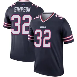 Men's O. J. Simpson Buffalo Bills No.32 Legend Inverted Jersey - Navy