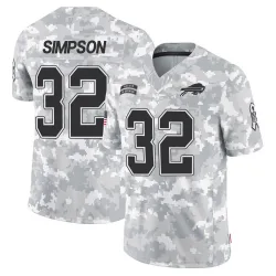 Men's O. J. Simpson Buffalo Bills No.32 Limited 2024 Salute to Service Jersey - Arctic Camo