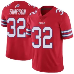 Men's O. J. Simpson Buffalo Bills No.32 Limited Color Rush Vapor Untouchable Jersey - Red