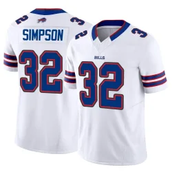 Men's O. J. Simpson Buffalo Bills No.32 Limited Vapor F.U.S.E. Jersey - White