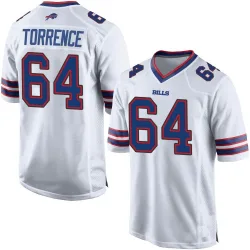 Men's O'Cyrus Torrence Buffalo Bills No.64 Game Jersey - White