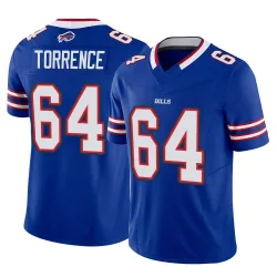 Men's O'Cyrus Torrence Buffalo Bills No.64 Limited Vapor F.U.S.E. Jersey - Royal