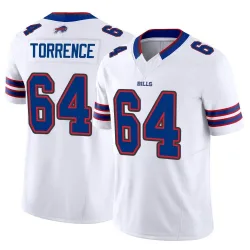 Men's O'Cyrus Torrence Buffalo Bills No.64 Limited Vapor F.U.S.E. Jersey - White