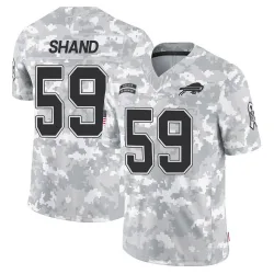 Men's Paris Shand Buffalo Bills No.59 Limited 2024 Salute to Service Jersey - Arctic Camo