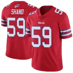Men's Paris Shand Buffalo Bills No.59 Limited Color Rush Vapor Untouchable Jersey - Red