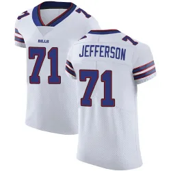 Men's Quinton Jefferson Buffalo Bills No.71 Elite Vapor Untouchable Jersey - White