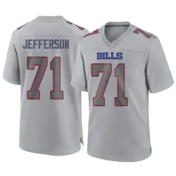 Men's Quinton Jefferson Buffalo Bills No.71 Game Atmosphere Fashion Jersey - Gray