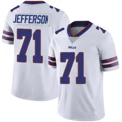 Men's Quinton Jefferson Buffalo Bills No.71 Limited Color Rush Vapor Untouchable Jersey - White