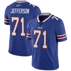 Men's Quinton Jefferson Buffalo Bills No.71 Limited Team Color Vapor Untouchable Jersey - Royal