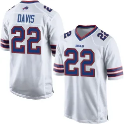 Men's Ray Davis Buffalo Bills No.22 Game Jersey - White