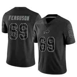 Men's Reid Ferguson Buffalo Bills No.69 Limited Reflective Jersey - Black