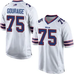 Men's Richard Gouraige Buffalo Bills No.75 Game Jersey - White