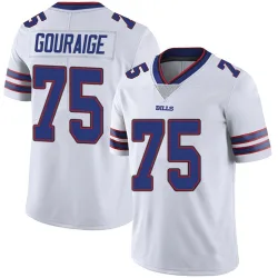 Men's Richard Gouraige Buffalo Bills No.75 Limited Color Rush Vapor Untouchable Jersey - White