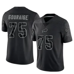 Men's Richard Gouraige Buffalo Bills No.75 Limited Reflective Jersey - Black