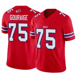 Men's Richard Gouraige Buffalo Bills No.75 Limited Vapor F.U.S.E. Jersey - Red