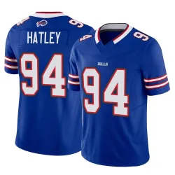Men's Rickey Hatley Buffalo Bills No.94 Limited Vapor F.U.S.E. Jersey - Royal
