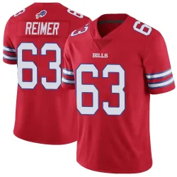 Men's Rush Reimer Buffalo Bills No.63 Limited Color Rush Vapor Untouchable Jersey - Red