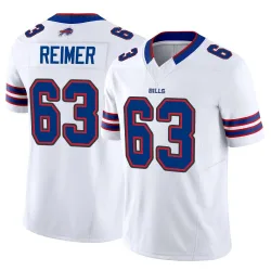 Men's Rush Reimer Buffalo Bills No.63 Limited Vapor F.U.S.E. Jersey - White