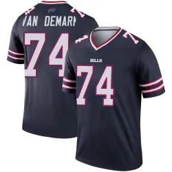 Men's Ryan Van Demark Buffalo Bills No.74 Legend Inverted Jersey - Navy