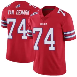 Men's Ryan Van Demark Buffalo Bills No.74 Limited Color Rush Vapor Untouchable Jersey - Red