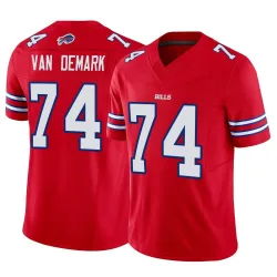 Men's Ryan Van Demark Buffalo Bills No.74 Limited Vapor F.U.S.E. Jersey - Red