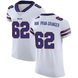 Men's Sedrick Van Pran-Granger Buffalo Bills No.62 Elite Vapor Untouchable Jersey - White