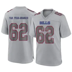 Men's Sedrick Van Pran-Granger Buffalo Bills No.62 Game Atmosphere Fashion Jersey - Gray