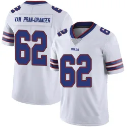 Men's Sedrick Van Pran-Granger Buffalo Bills No.62 Limited Color Rush Vapor Untouchable Jersey - White