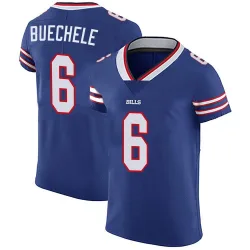 Men's Shane Buechele Buffalo Bills No.6 Elite Team Color Vapor Untouchable Jersey - Royal Blue