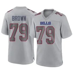 Men's Spencer Brown Buffalo Bills No.79 Game Atmosphere Fashion Jersey - Gray