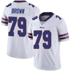 Men's Spencer Brown Buffalo Bills No.79 Limited Color Rush Vapor Untouchable Jersey - White
